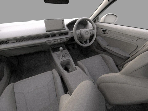 Honda Civic Type R 2022 Mugen bodykit HQ interior 3D Model