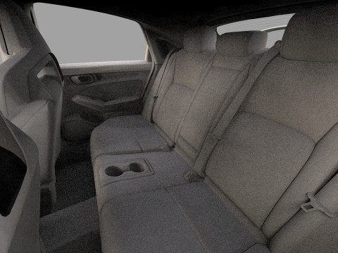 Honda Civic Type R 2022 Mugen bodykit HQ interior Modello 3D