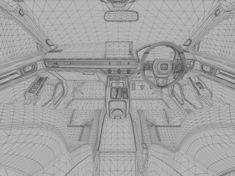 Honda Civic Type R 2022 Mugen bodykit HQ interior Modello 3D