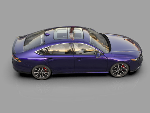 Honda Accord 2023 HQ interior Modello 3D