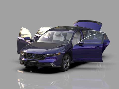 Honda Accord 2023 HQ interior Modello 3D