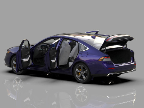 Honda Accord 2023 HQ interior Modello 3D