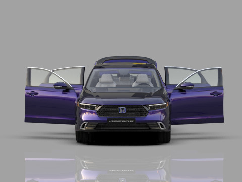 Honda Accord 2023 HQ interior Modello 3D
