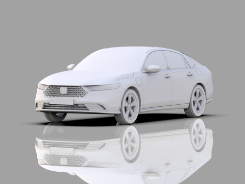 Honda Accord 2023 HQ interior Modello 3D
