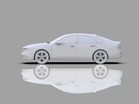Honda Accord 2023 HQ interior Modello 3D