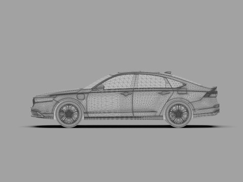 Honda Accord 2023 HQ interior Modello 3D