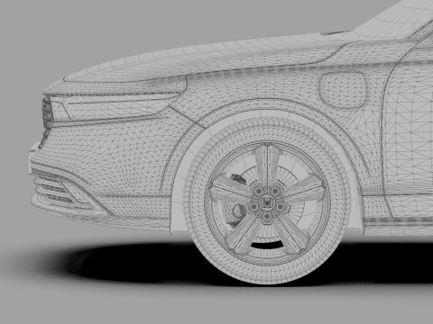 Honda Accord 2023 HQ interior Modello 3D