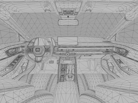 Honda Accord 2023 HQ interior Modello 3D