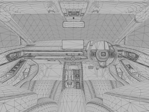 Honda Accord 2023 HQ interior Modello 3D