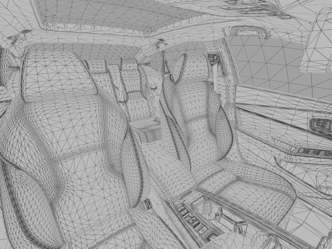 Honda Accord 2023 HQ interior Modello 3D