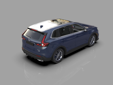 Honda CRV 2023 HQ interior 3D Model