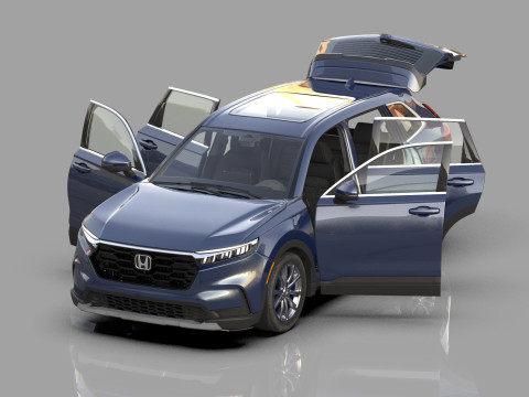 Honda CRV 2023 HQ interior 3D Model