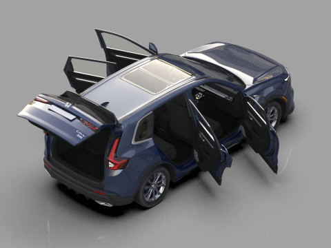 Honda CRV 2023 HQ interior 3D Model