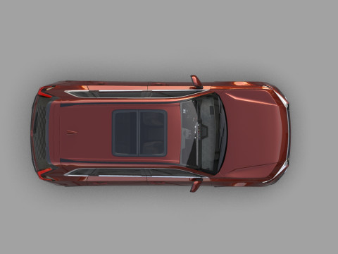 Honda CRV 2023 HQ interior 3D Model