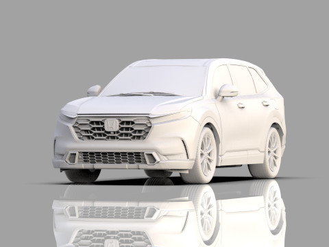 Honda CRV 2023 HQ interior 3D Model