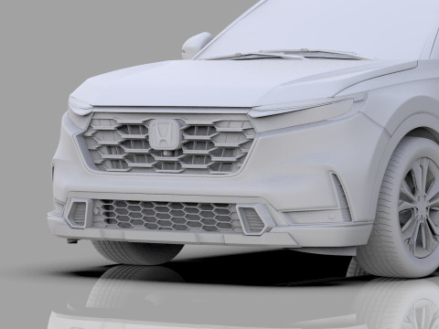 Honda CRV 2023 HQ interior 3D Model