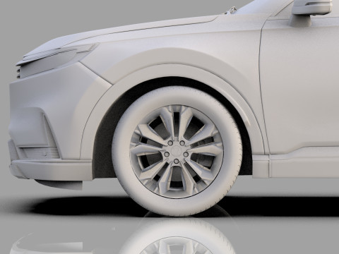 Honda CRV 2023 HQ interior 3D Model