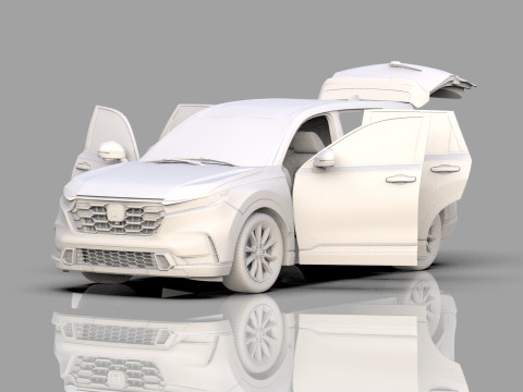 Honda CRV 2023 HQ interior 3D Model
