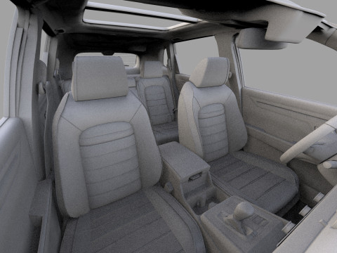 Honda CRV 2023 HQ interior 3D Model
