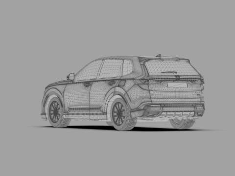Honda CRV 2023 HQ interior 3D Model