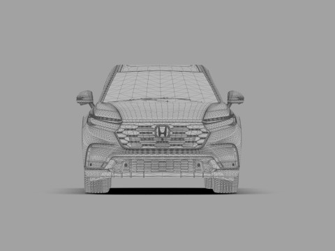 Honda CRV 2023 HQ interior 3D Model