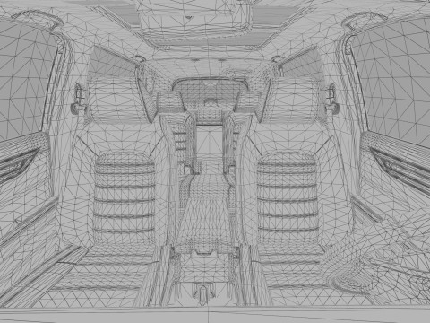 Honda CRV 2023 HQ interior 3D Model