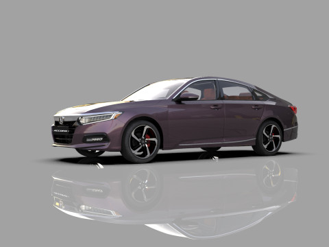 Honda Accord 2018-2022 HQ interior 3Dモデル