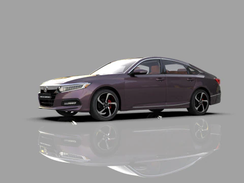 Honda Accord 2018-2022 HQ interior 3D Model