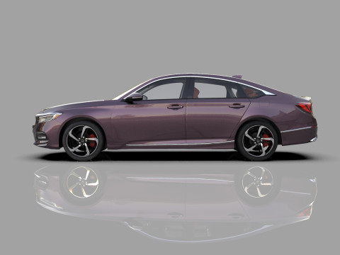 Honda Accord 2018-2022 HQ interior 3Dモデル