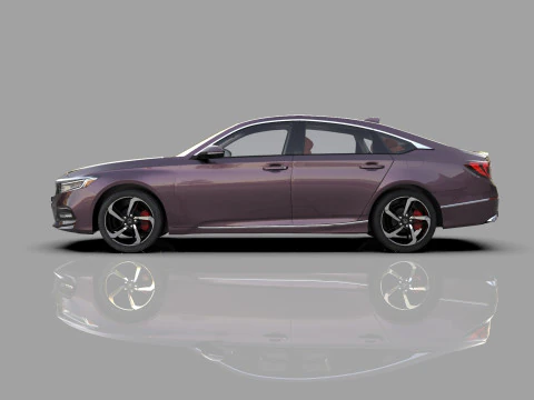 Honda Accord 2018-2022 HQ interior 3D Model