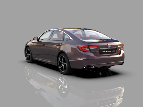 Honda Accord 2018-2022 HQ interior 3Dモデル