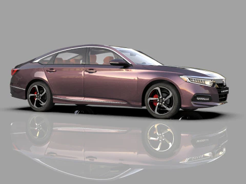 Honda Accord 2018-2022 HQ interior 3D Model