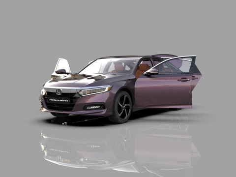 Honda Accord 2018-2022 HQ interior 3Dモデル