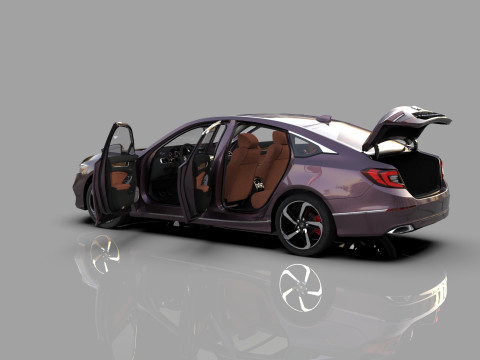 Honda Accord 2018-2022 HQ interior 3Dモデル