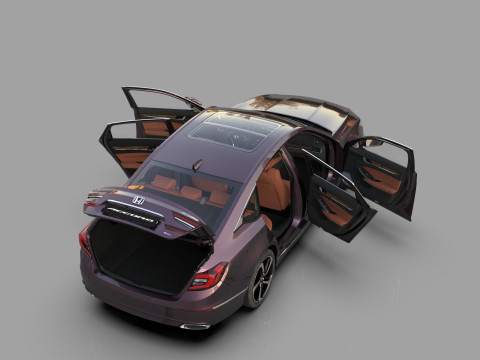 Honda Accord 2018-2022 HQ interior 3Dモデル