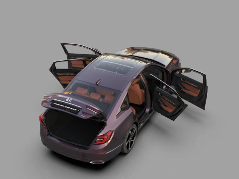 Honda Accord 2018-2022 HQ interior 3D Model