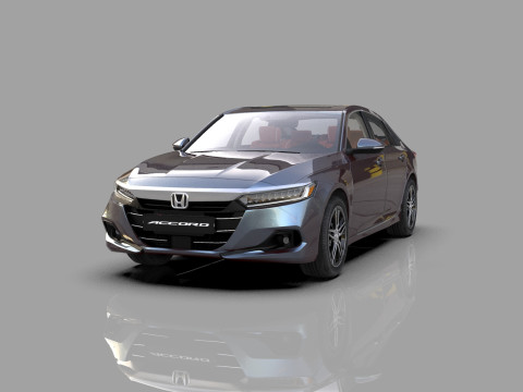 Honda Accord 2018-2022 HQ interior 3Dモデル