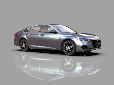 Honda Accord 2018-2022 HQ interior 3Dモデル