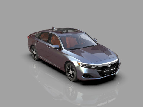 Honda Accord 2018-2022 HQ interior 3Dモデル