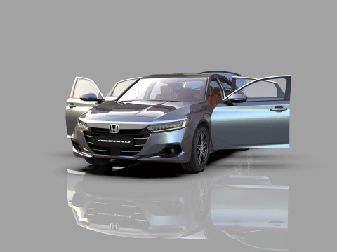 Honda Accord 2018-2022 HQ interior 3Dモデル