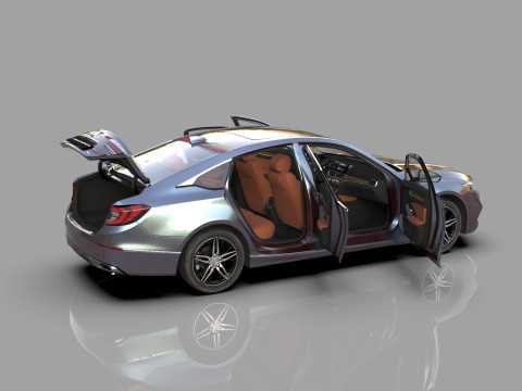 Honda Accord 2018-2022 HQ interior 3Dモデル