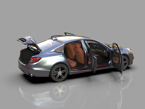 Honda Accord 2018-2022 HQ interior 3D Model