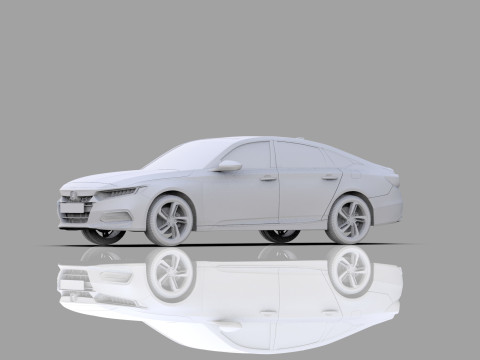 Honda Accord 2018-2022 HQ interior 3Dモデル