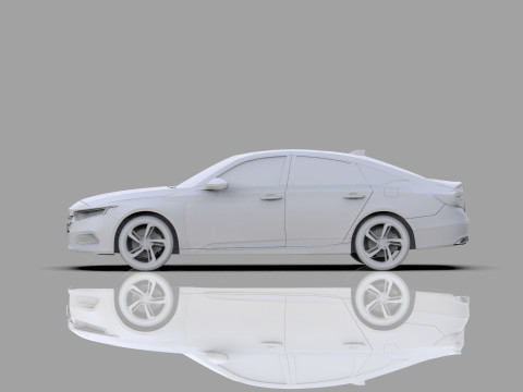 Honda Accord 2018-2022 HQ interior 3Dモデル