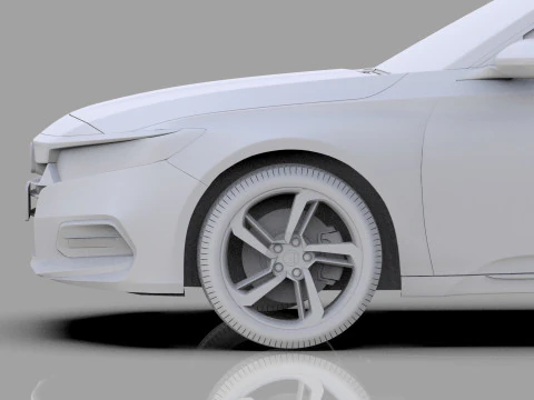 Honda Accord 2018-2022 HQ interior 3D Model