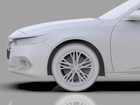 Honda Accord 2018-2022 HQ interior 3D Model