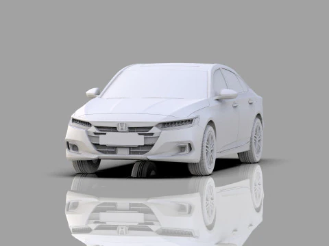 Honda Accord 2018-2022 HQ interior 3D Model