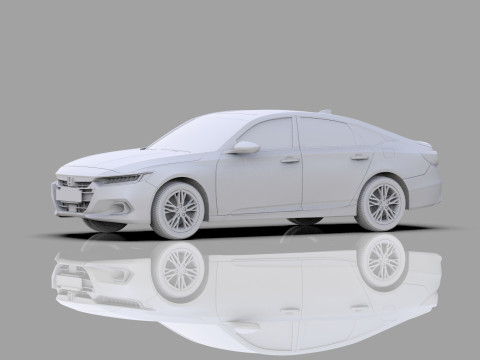 Honda Accord 2018-2022 HQ interior 3Dモデル