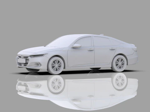 Honda Accord 2018-2022 HQ interior 3D Model