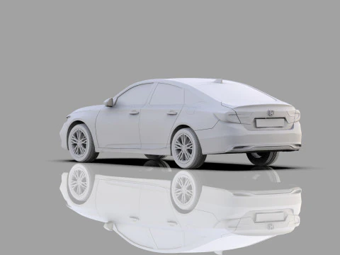Honda Accord 2018-2022 HQ interior 3D Model